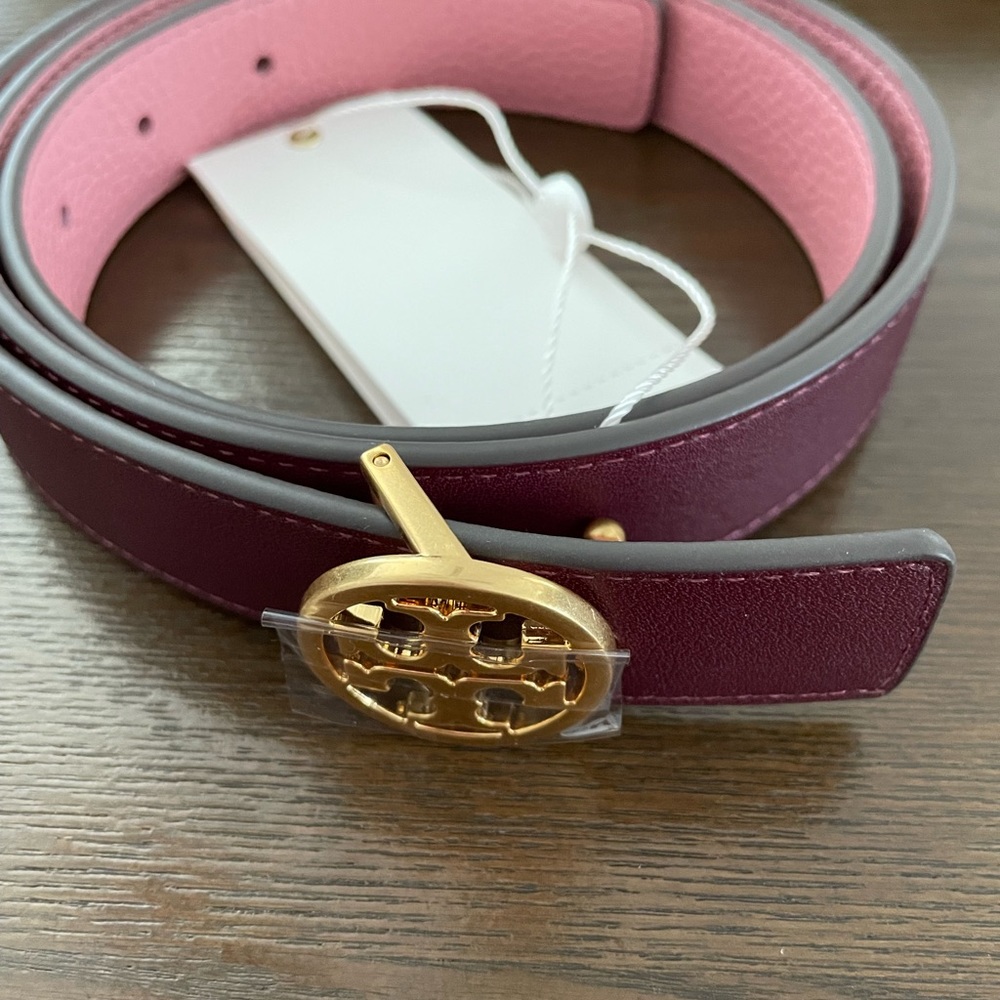 Tory Burch 1" Reversible Logo Belt